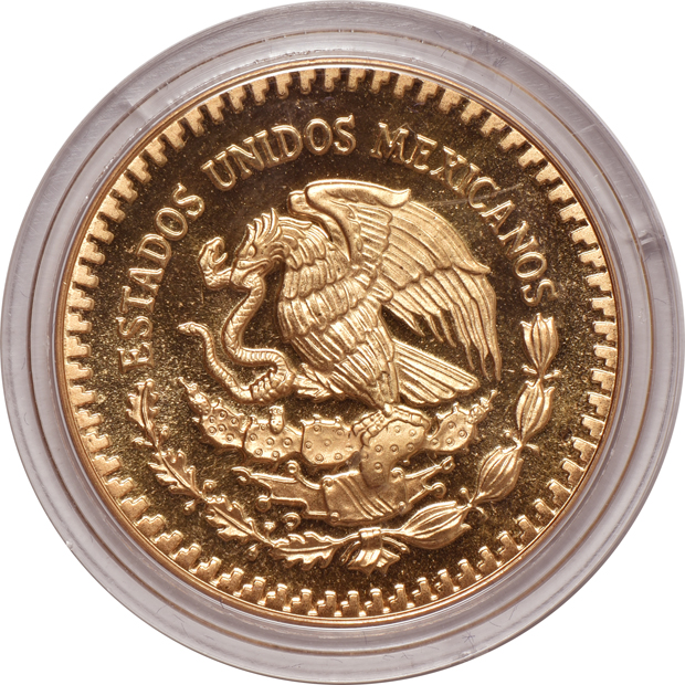 Mexico - 1985 Banco De Mexico Revolution 75th Anniversary, 1oz Silver and 1/2oz  gold Proof Set