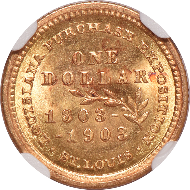 1903 $1 Louisiana Purchase McKinley NGC MS-63