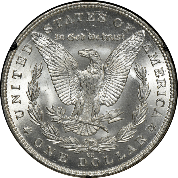 1883-CC GSA MS-63, and an 1884-CC GSA MS-63 PL, both NGC CAC