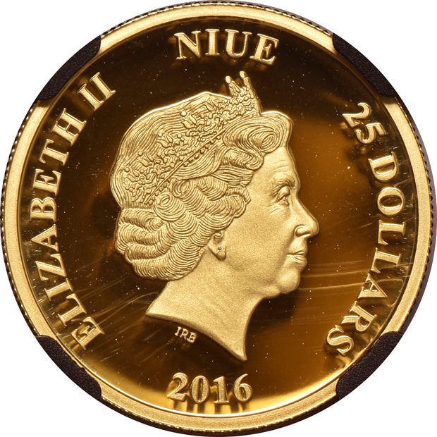 Niue - 2016 1/4oz gold Yoda $25 - NGC PR-70 Ultra Cameo