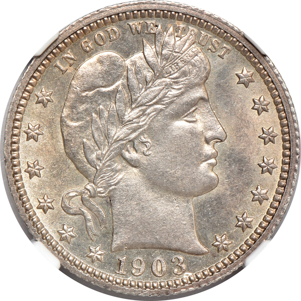 Four U.S. type coins, all NGC CAC