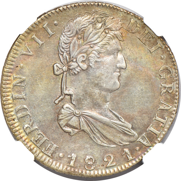 Mexico - Five 8 reales, all NGC