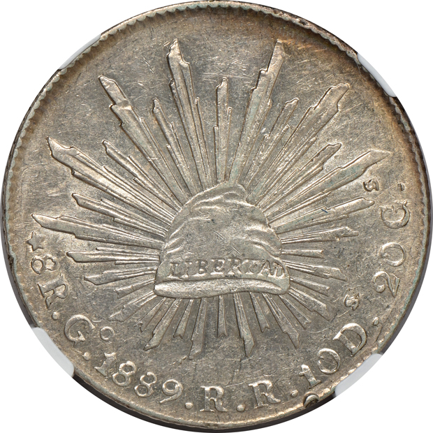 Mexico - Five 8 reales, all NGC
