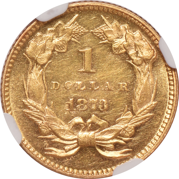 1873 Closed 3 NGC MS-62