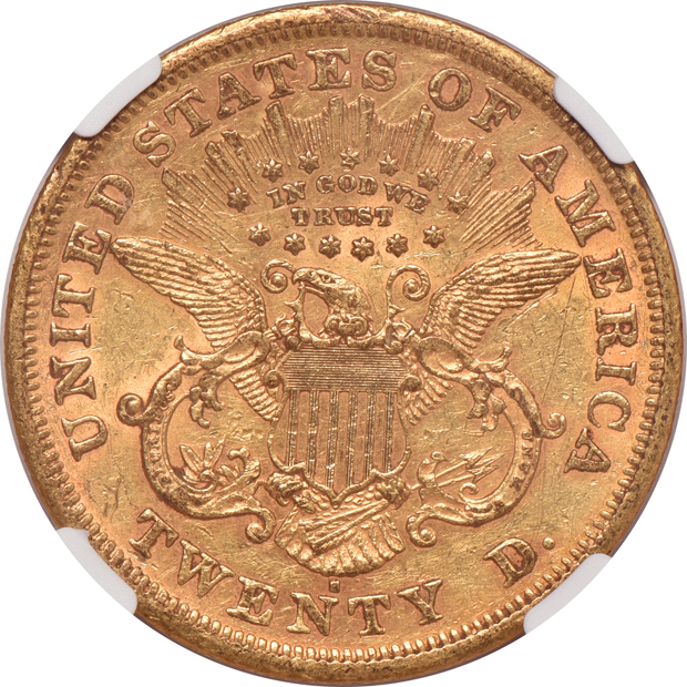 1871-S NGC AU-55+ CAC