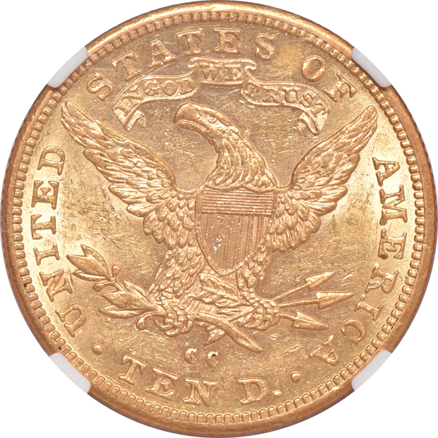 1890-CC NGC AU-58