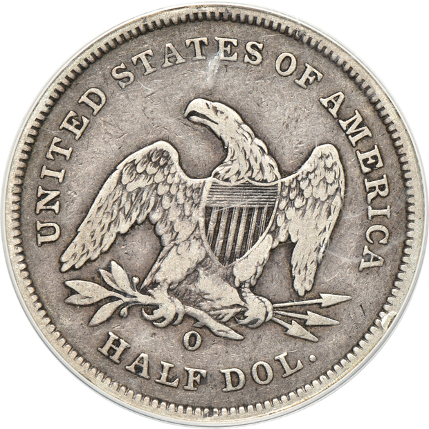 1842-O Small Date, Reverse of 1839 ANACS VF-20