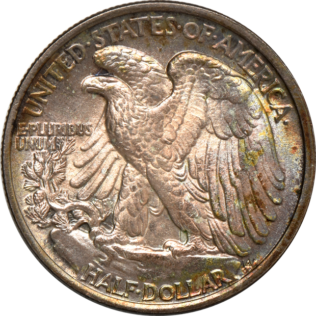 Four Walking Liberty half dollars