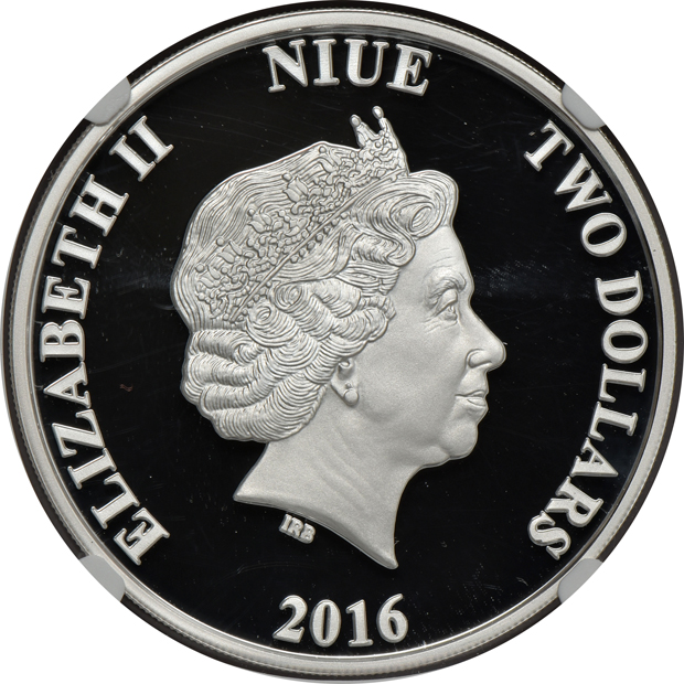 Niue - 2016 1oz gold Darth Vader $200, and a 2016 1oz silver Darth Vader $2, both NGC PR-69 Ultra Cameo