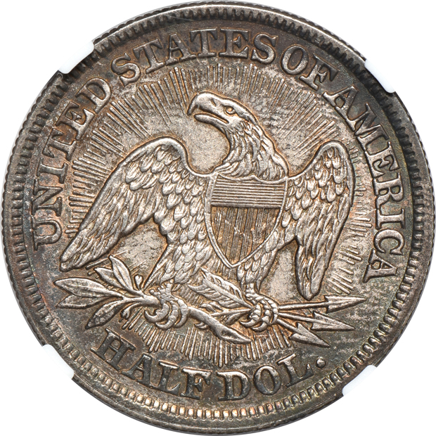 1853 Arrows and Rays NGC AU-58