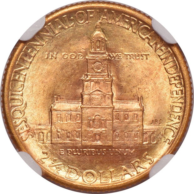 1926 $2.50 Sesquicentennial NGC MS-66