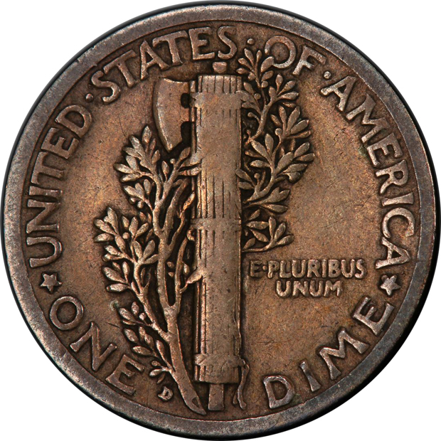 1916-D Mercury PCGS VG-10