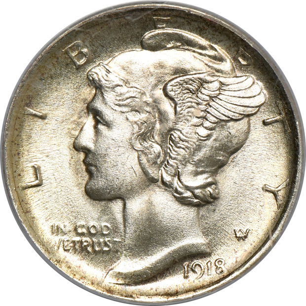 1918-D MS-62 GOLD CAC, and a 1931-D MS-63FB CAC, both PCGS (green label)