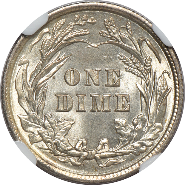 1902 Barber dime NGC MS-64, and a 1928-S Standing Liberty quarter PCGS MS-65, both CAC