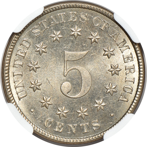 1883 Shield PCGS PR-64, and an 1883 Shield NGC MS-64, both CAC