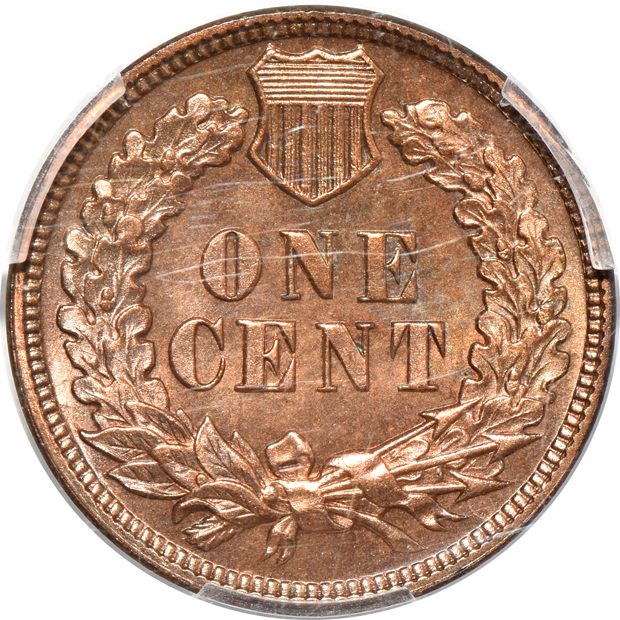 1890 PR-65RB, and a 1909-S Indian XF-45, both PCGS CAC