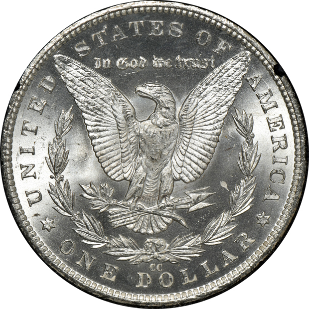 1882-CC GSA NGC MS-63, plus two 1883-CC GSAs