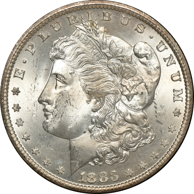 1882-CC GSA NGC MS-63, plus two 1883-CC GSAs