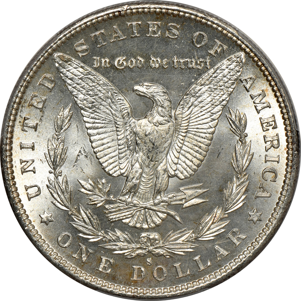 1879-S, 1880-S, and 1881-S, all PCGS MS-66 CAC