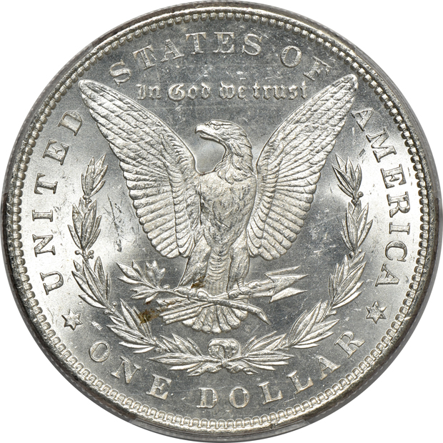 1883 MS-65, 1888 MS-65, and a 1903 MS-64, all PCGS