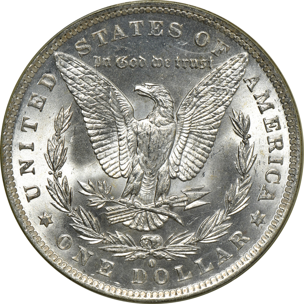 1884-O MS-64 (green label), 1898-O MS-64 (green label), and a 1902 MS-63, all PCGS CAC
