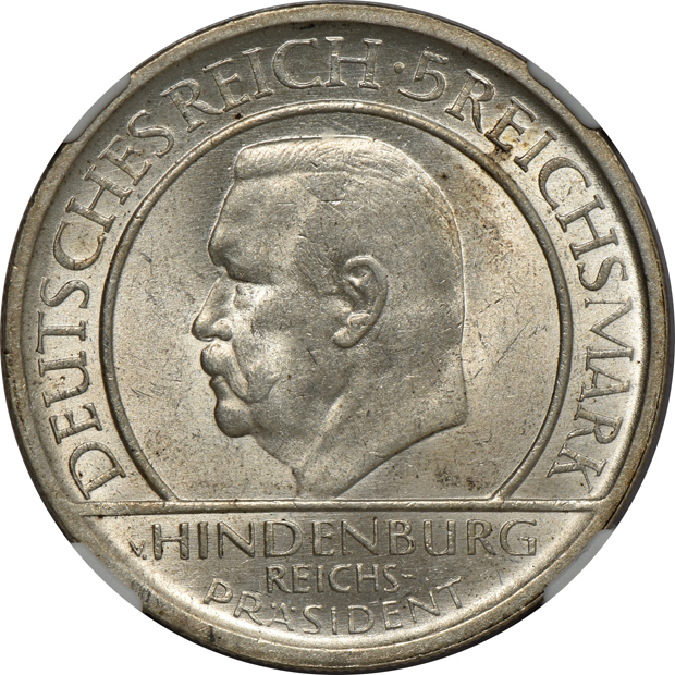 Germany - Six silver coins certified by NGC