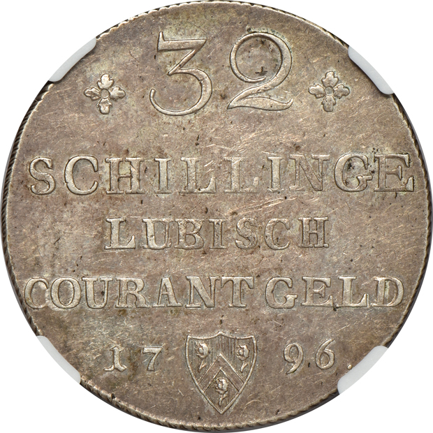 Germany - Six silver coins certified by NGC