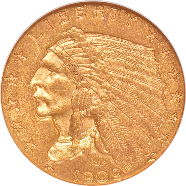 1909 MS-61, and a 1911 MS-61 CAC, both NGC