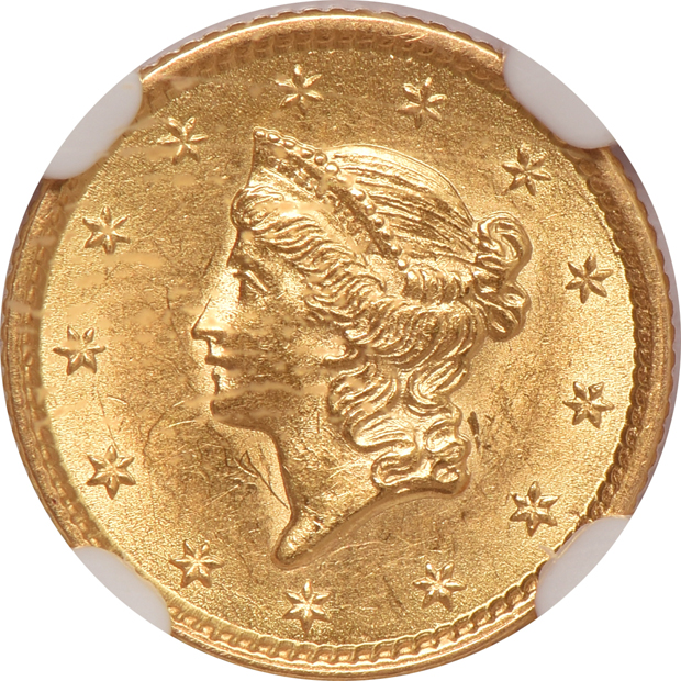 1853 and 1854 Type 1, both NGC MS-62