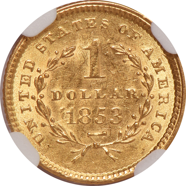 1853 and 1854 Type 1, both NGC MS-62