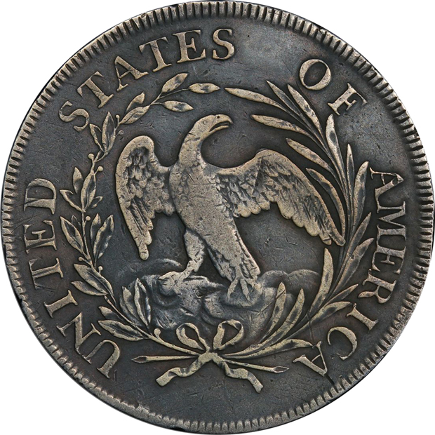 1796 Small Date, Large Letters PCGS VF details/repaired