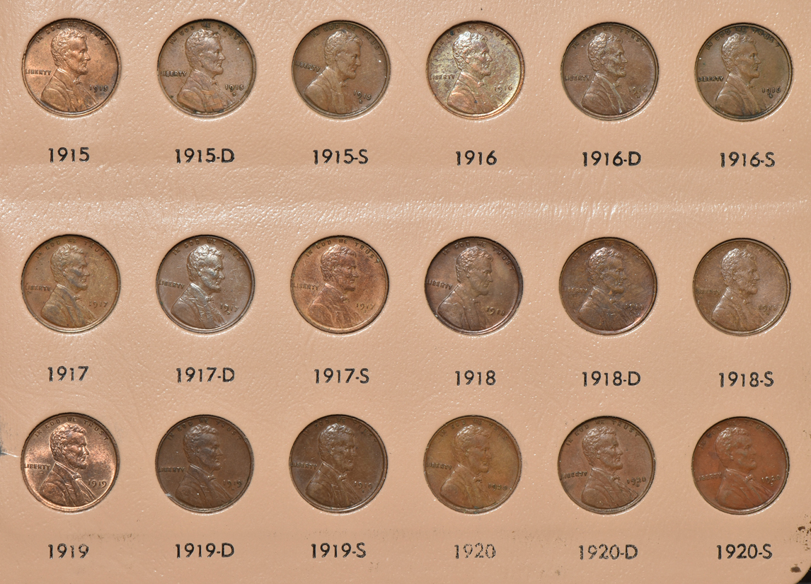 Complete collection of Lincoln cents including proof-only issues through 2009-S in a Dansco 8100 album