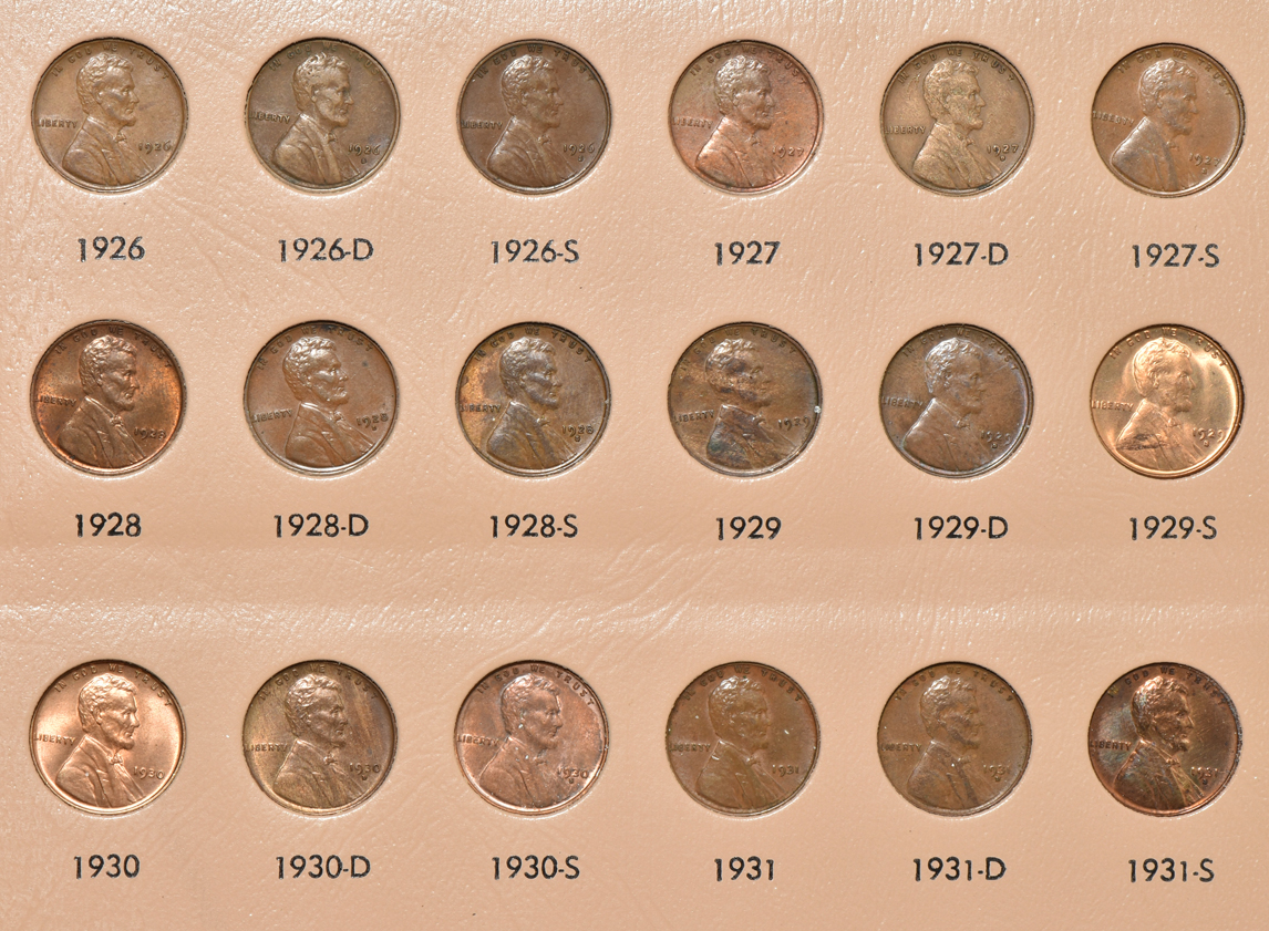 Complete collection of Lincoln cents including proof-only issues through 2009-S in a Dansco 8100 album