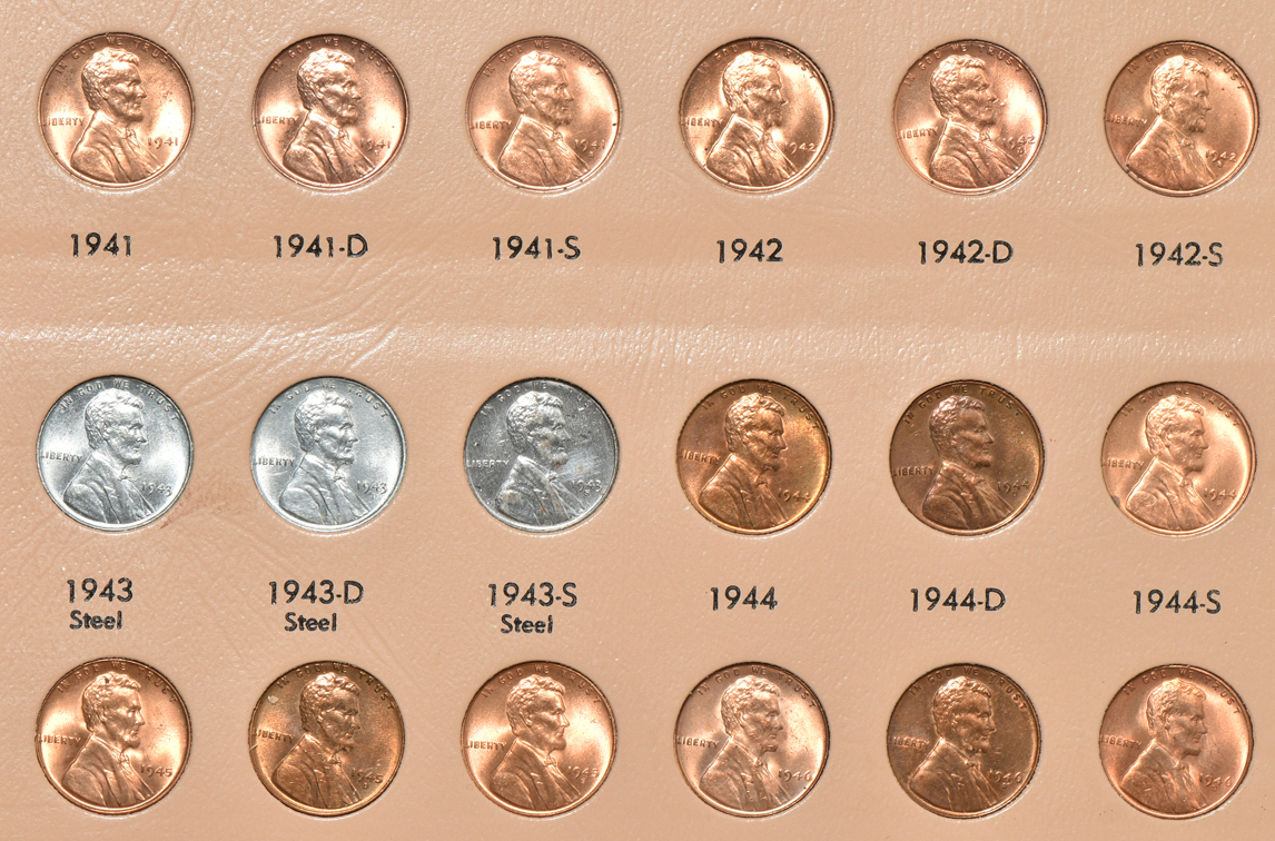Complete collection of Lincoln cents including proof-only issues through 2009-S in a Dansco 8100 album