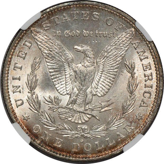 1879-O and 1880-O, both NGC MS-63