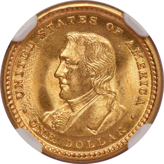 1904 $1 Lewis & Clark NGC MS-64