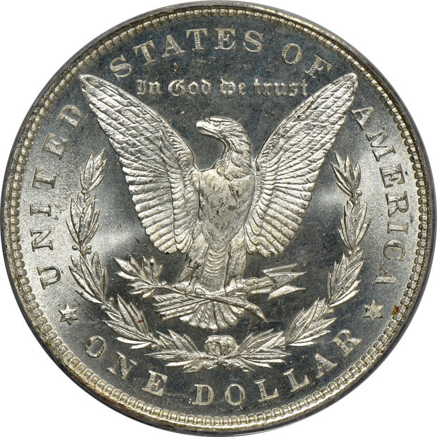 1880-S MS-64, 1883-O MS-65, and an 1888 MS-64, all PCGS (green label) CAC