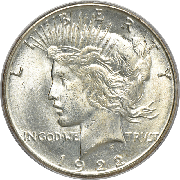 1922-S CAC, and a 1924, both PCGS MS-64 (green label)