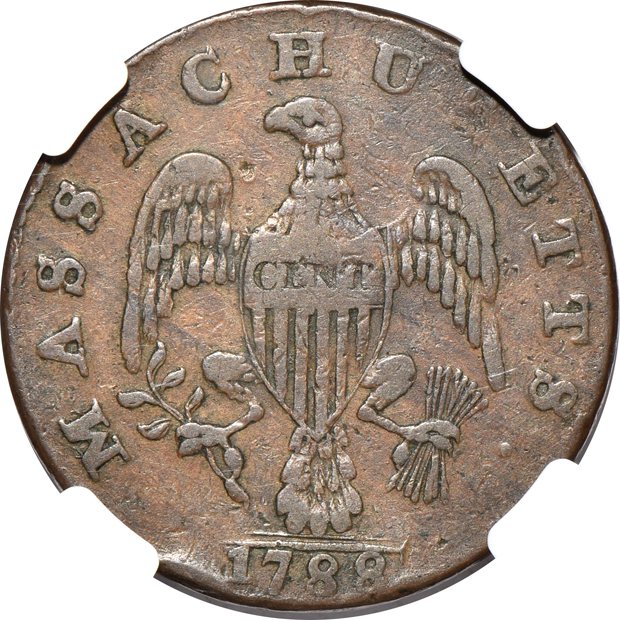 1788 Period Massachusetts NGC VF-20