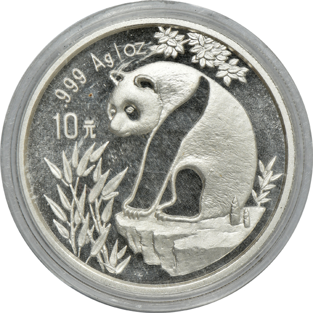 China - Group of six silver Pandas double sealed