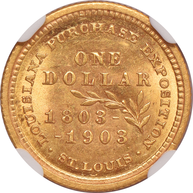 1903 $1 Louisiana Purchase McKinley NGC MS-63