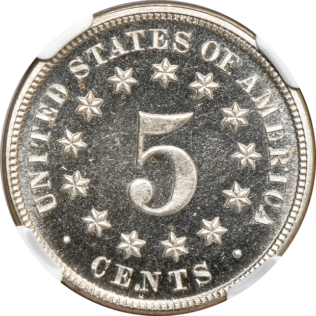 1873 Closed 3 NGC PR-66 CAMEO