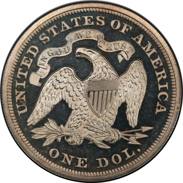 1867 PCGS PR-64DCAM CAC