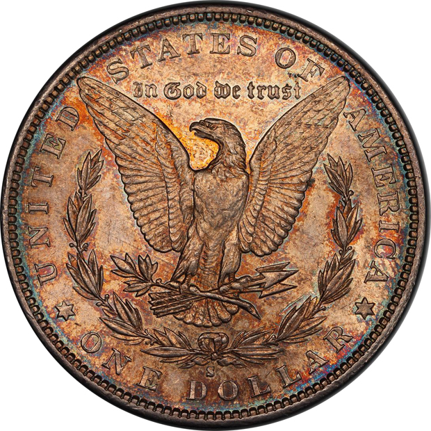 1884-S PCGS AU-58+ CAC