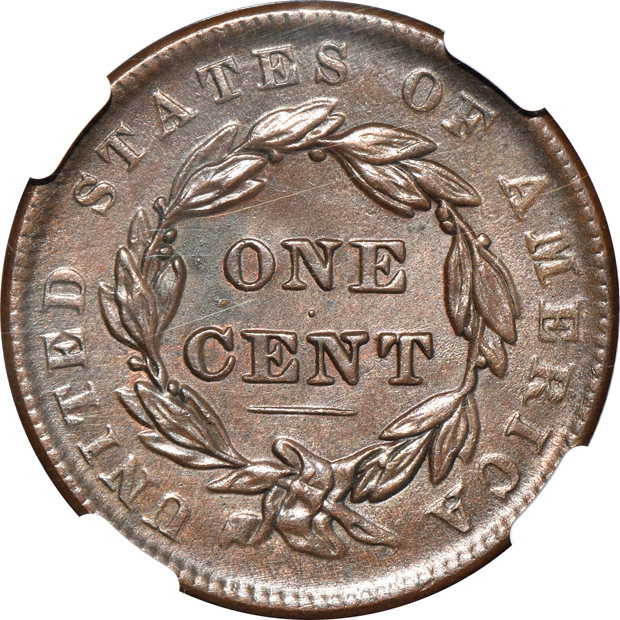 1838 NGC MS-63 BN