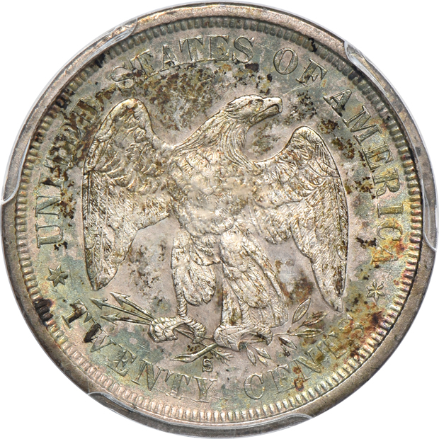 1875-S PCGS AU-58