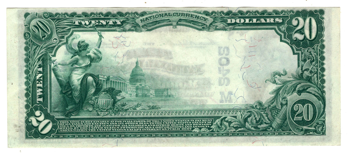 1902 $20 Blue Seal - Mount Sterling, IL Charter #2402 - ChCU