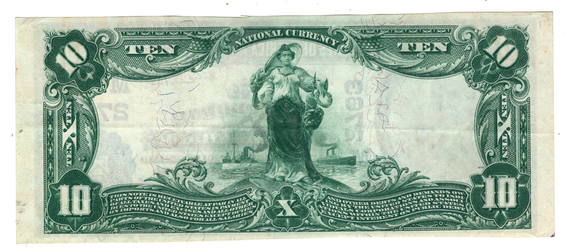 1902 $10 Blue Seal - Fort Dodge, IA Charter #2763 - AU