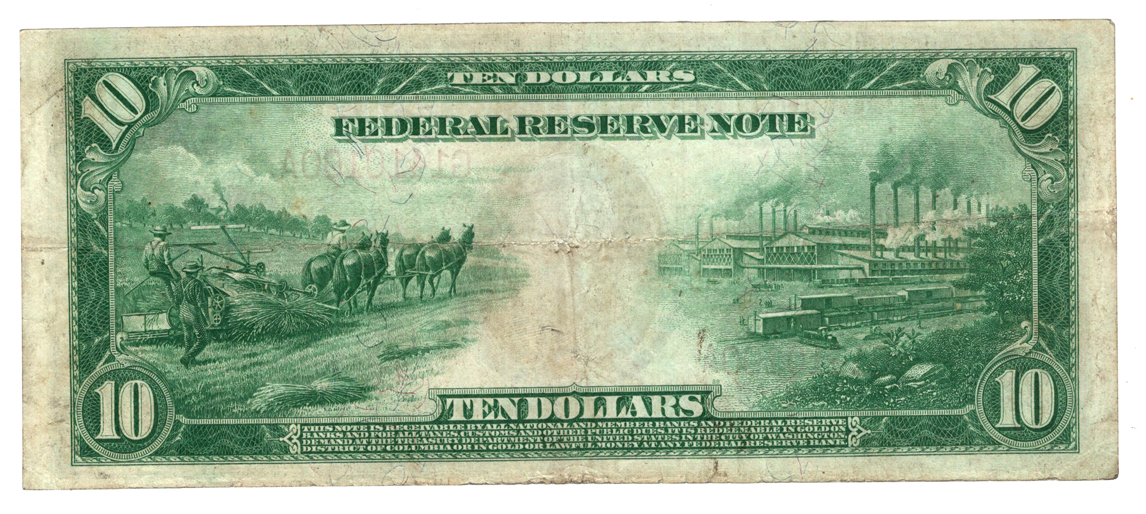 1914 $10 Chicago Red Seal - VF