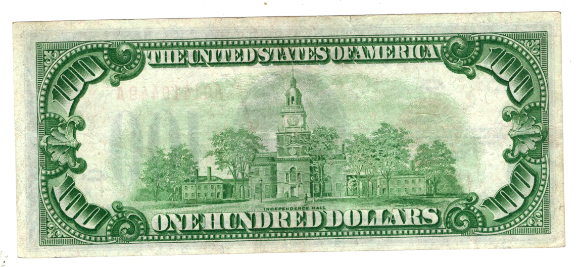 1928 $100 Fr# 2405 - XF